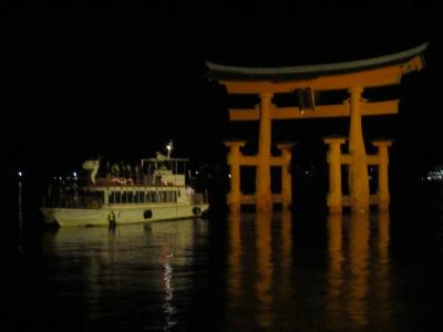 山陽・山陰地域周遊の旅　初日その５　～　世界遺産航路で宮島へ　～