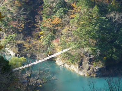 紅葉の季節に　寸又峡　夢の吊橋　へ行ってきました♪