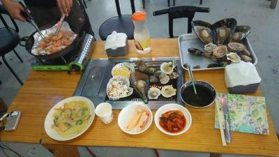 貝を食べる　韓国～日本（韓国）