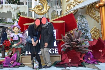 クリスマス色の香港4★なぜかマレー人女子と観光！海港城、1881のクリスマス　と　星光大道