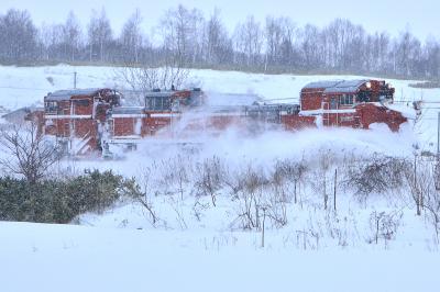 冬の北海道を巡る旅 ～宗谷本線の定期排雪列車（宗谷ラッセル）を追いかけて@勇知～