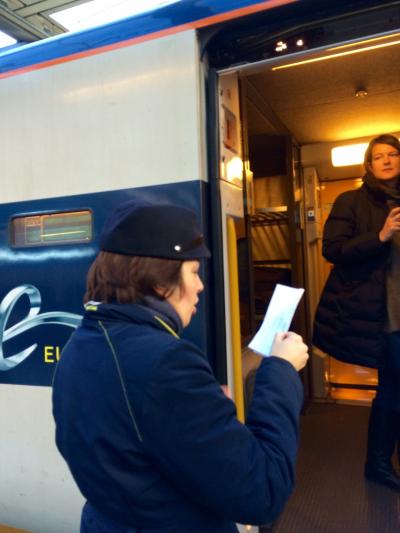 ユーロスターでロンドンのセントパンクラスからパリの北駅まで 2014年12月