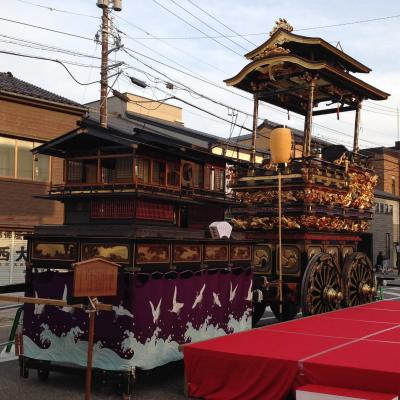 八重桜と越中の小京都