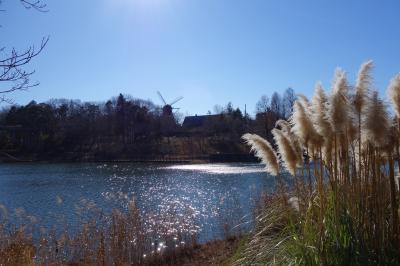 冬のアンデルセン公園、自然散策路