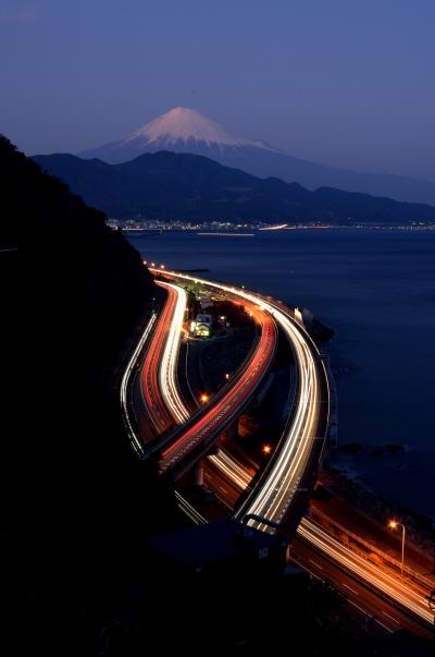 年末年始帰省旅行（１）　三保の松原、薩埵峠の紅富士