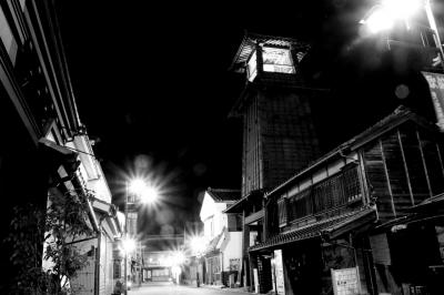 小江戸 川越 蔵造りの町並みの夜景