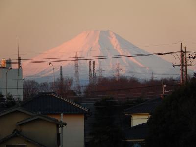 美しかった朝焼け富士