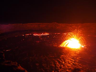 エチオピア旅行「マグマ大使になろう」（エルタ・アレ火山）