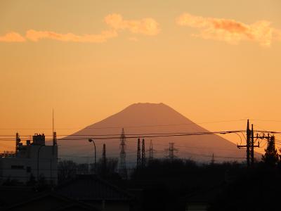 １月１０日素晴らしかった影富士