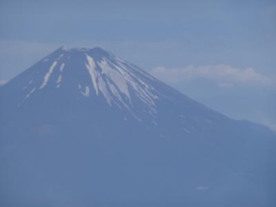 空からの夏の富士山　やはり雪がないと違う山のようです。　　雪の掛かった富士山がお勧めです。