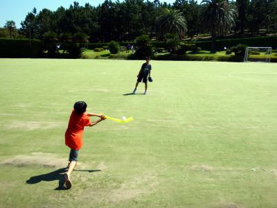 ０８．秋の３連休のエクシブ初島　相模灘を行き交う船舶 スポーツゾーンフィールドでの野球　