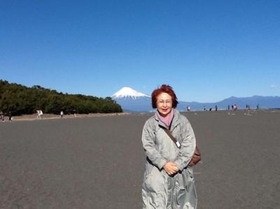 クラブツーリズムミステリーツアー大取は三保の松原からの富士山でした。