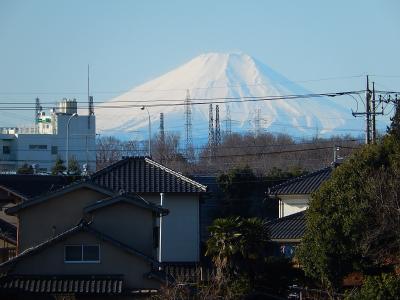 1月１８日素晴らしい富士山が見られた
