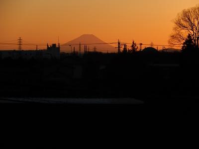 1月１８日素晴らしい影富士が見られた
