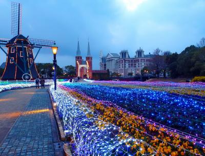 長崎の夜景とハウステンボス