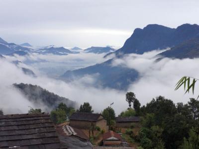 ネパール・アンナプルナトレッキング 2015新年：01/02-03(Day10-11)::雨の中をポカラ経由カトマンズへ移動，日本へ