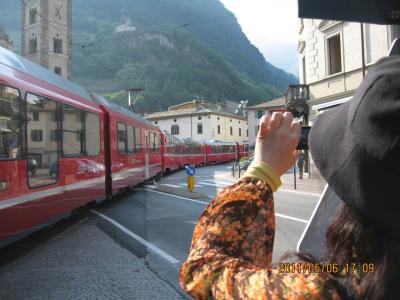 ヨーロッパ　6-(6)　午後、スイスとの国境の町ティラノに着いて、街をブラブラ・・・・