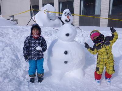 新潟・津南町日記2015雪だるま