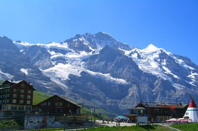 夏のスイスへ　ハイキングとパノラマ列車の旅（３）～メンリッヒェンからクライネ・シャイデックへハイキング＆鷹のショー