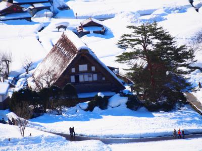 白川郷　雪景色