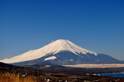 ２月の冬晴れ　富士山を見に山梨へ