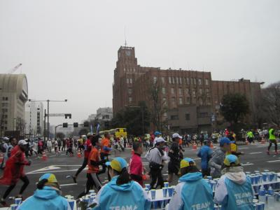 東京マラソン２０１５の応援に行って来ました。