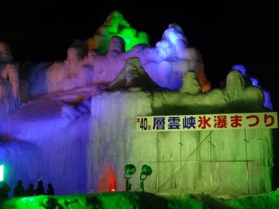 　　　　　　旭川動物園と層雲峡氷瀑祭りの見学。