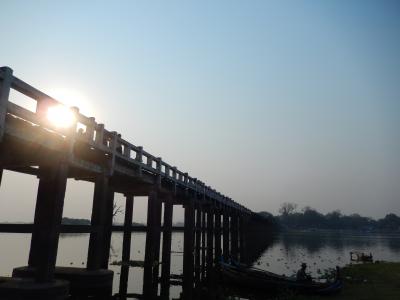 マンダレーに行ってきました☆7 ウーベイン橋の夕日を、拝んできました編