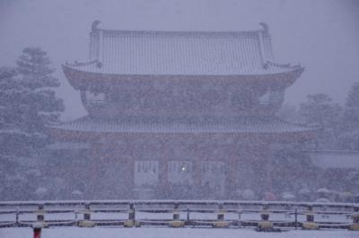 雪景色で迎えた新年