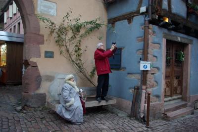 スイス・フランスのクリスマス１０（ワイン街道の町リクヴィル。期待以上の可愛い町でワインをどうぞ）