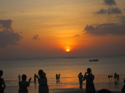 <バリ島> インターコンチネンタル滞在 夕日とグルメ漫喫の旅♪