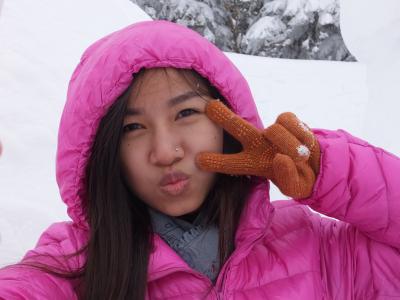 NACKさん、初・日本見聞遊食の旅　４　奥飛騨・新穂高ロープウェイで雪に囲まれる。