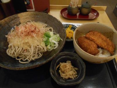 たまには「ベタ」な郷土料理＆Ｂ級ご当地グルメ1410 　「越前おろしそば＆ソースカツ丼　“おそばだ うどんだ 越前 ”」　　　～福井～