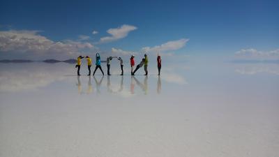 ボリビアのウユニ塩湖♪