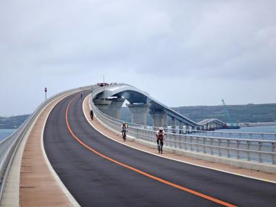 絶景かな♪ 海上ウォーキング♪ 開通記念に 『伊良部大橋』 を歩いて渡ろう！