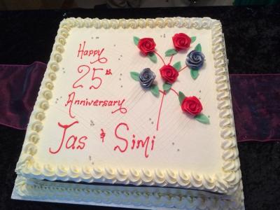 同僚の銀婚式のパーティーにミドルセックスに来ました。