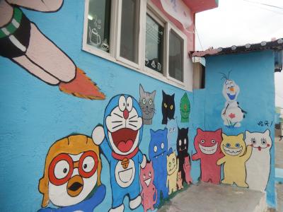 韓国　「行った所・見た所」　統営（セアシデパークとドンピラン壁画村散策）
