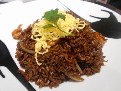 たまには「ベタ」なＢ級ご当地グルメ1410 　「えびめし＆たまの温玉めし＆デミカツ丼　“lunch&beerSUN”＆“ジャカッセ”＆“味司 野村”」　　　～岡山～