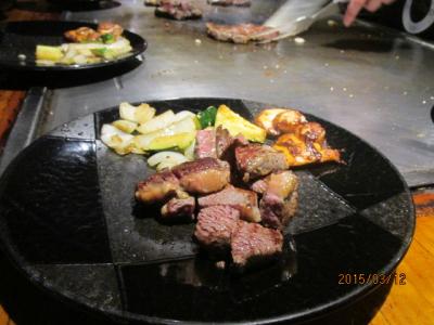 「ニュージーランド『感動』の１週間」（４２）大黒レストランでの鉄板焼き。