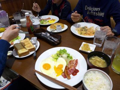 １１．春休みの東京1泊　秋葉原ワシントンホテル2階のデニーズ 秋葉原中央口店の朝食