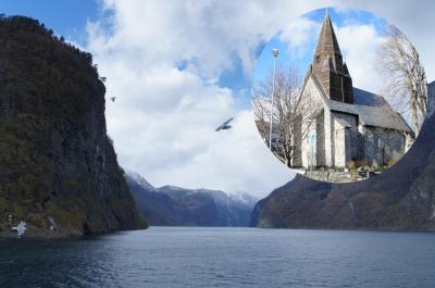 ミネラルウォーターの水源があり滝という意味のヴォス