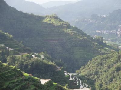 ルソン山紀行（２０）バナウェイの棚田風景。