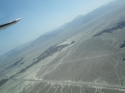 長い飛行時間の南米の旅　ナスカ