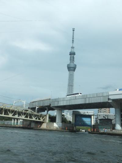 夏の隅田川クルーズと浜離宮