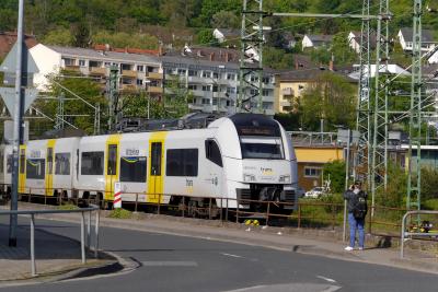 2015.4ライン・アルザス旅行10‐Bingen街歩き，RB（ローカル）に乗ってBoppardへ