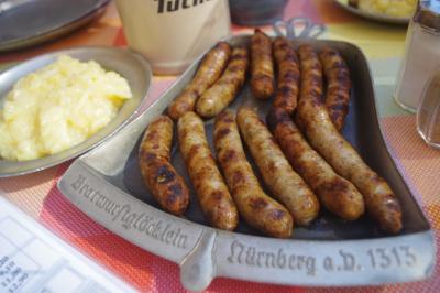 2015年　5年ぶりのドイツ④-1 ニュルンベルク 乗換でニュルンベルガーソーセージ