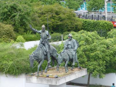 ブリュッセルの`ドンキホーテ像`