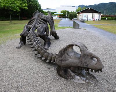 あせび温泉やすらぎの郷で浮世の垢を落とした後に板野町歴史文化公園でイタノザウルスと初逢瀬