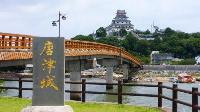 佐賀・唐津方面日帰りレンタカードライブの旅【船で高島に行った後の『唐津城』観光編】（２０１５年６月）