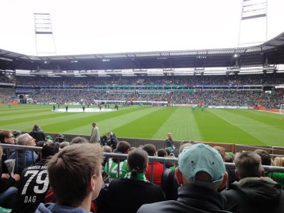 北ドイツの春　呼ばれてご訪問旅　６　WERDER BREMEN サッカー観戦☆